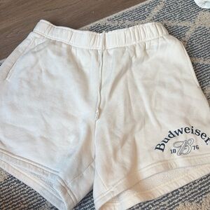 Budweiser sweat shorts, longer fit